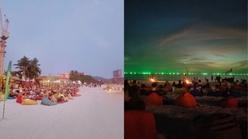 夜限定のビーチバー