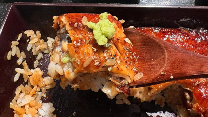 鰻のワサビ添え
