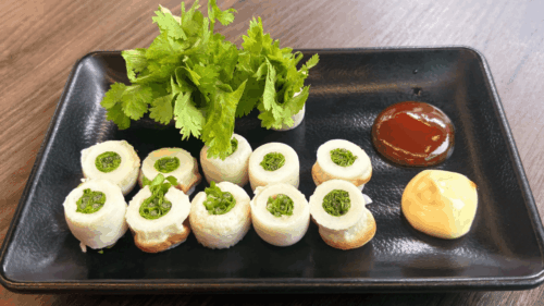 Chikuwa with Coriander